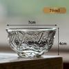 Japanese Hammer Pattern Heat-resistant Tea Cup Transparent Glass Master Cup Personal Cup Household Kung Fu Tea Wine