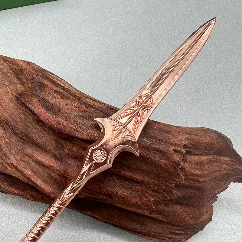 22cm God of War Game Replica Gungnir Spear Metal WeaponsModel Odin Desktop Decoration Collectible Accessory Toy for Boy Gift Kid