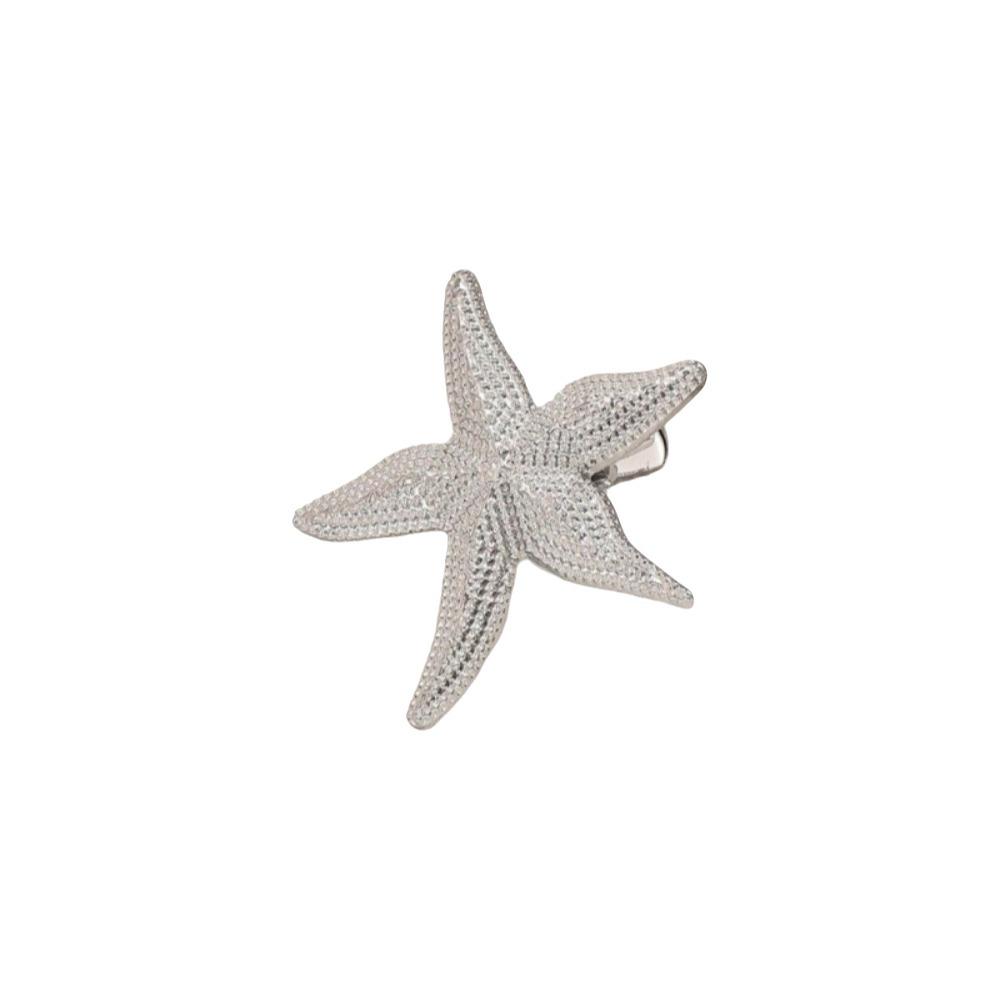 Golden Color Starfish Hair Clip Vacation Style Duckbill Hair Clip Sweet Headwear Girl
