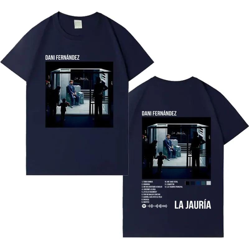 Dani Fernandez La Jauria Gothic Cover 2026 TShirt Mens HipHop TShirt Crew Neck Casual High Quality Mass TShirt