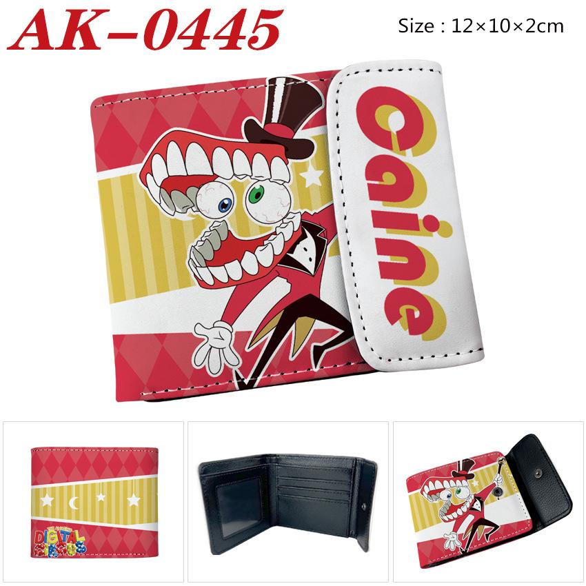 The Amazing Digital Circus Full Color Snap Button PU Leather Wallet Cartoon Anime Short Coin Purse 1pcs