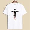 ZIMOXUAN Женская футболка Cross Faith, футболки с графикой, христианские рубашки для религиозного подарка, повседневные летние футболки с короткими рукавами и буквенным принтом, милые футболки с графикой