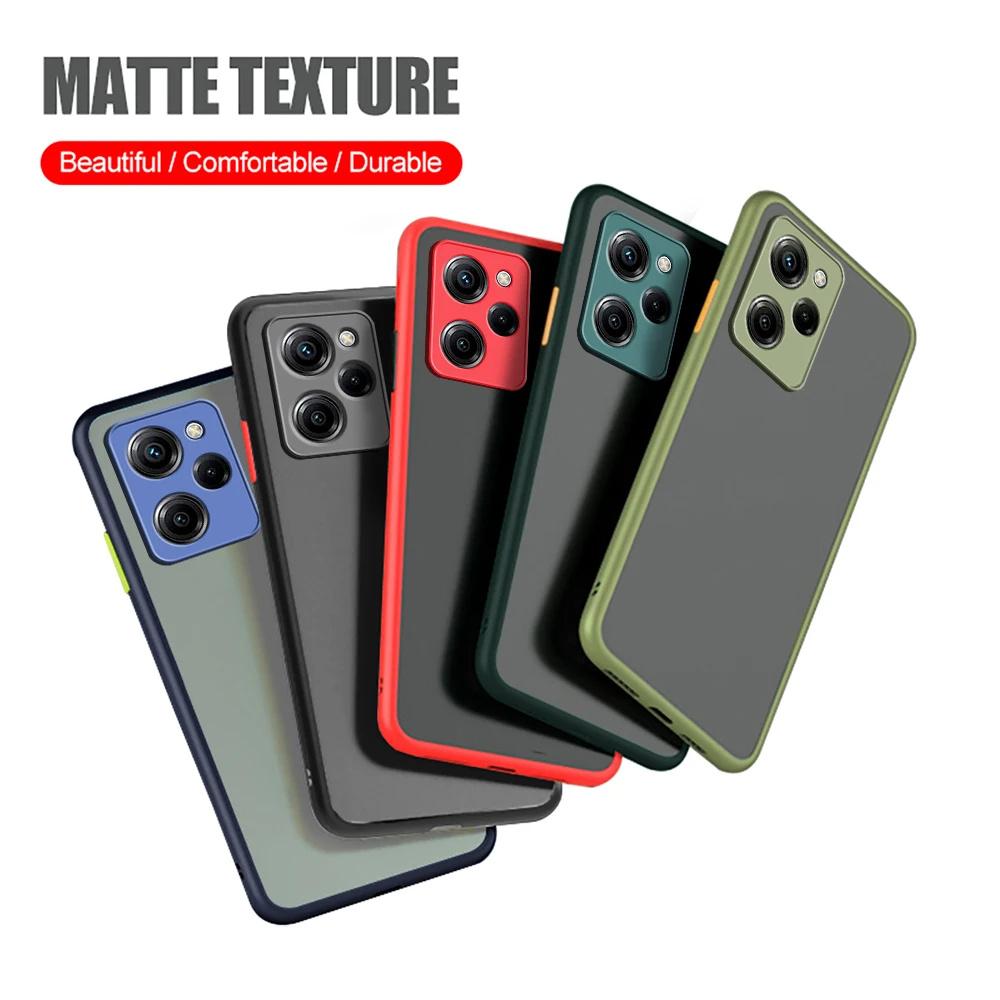 Матовый бронированный противоударный чехол для Xiaomi Note 12 Turbo 13 11 10 Pro Redmi 12 12C 10 10C 5G, цветной прозрачный жесткий чехол для полной защиты
