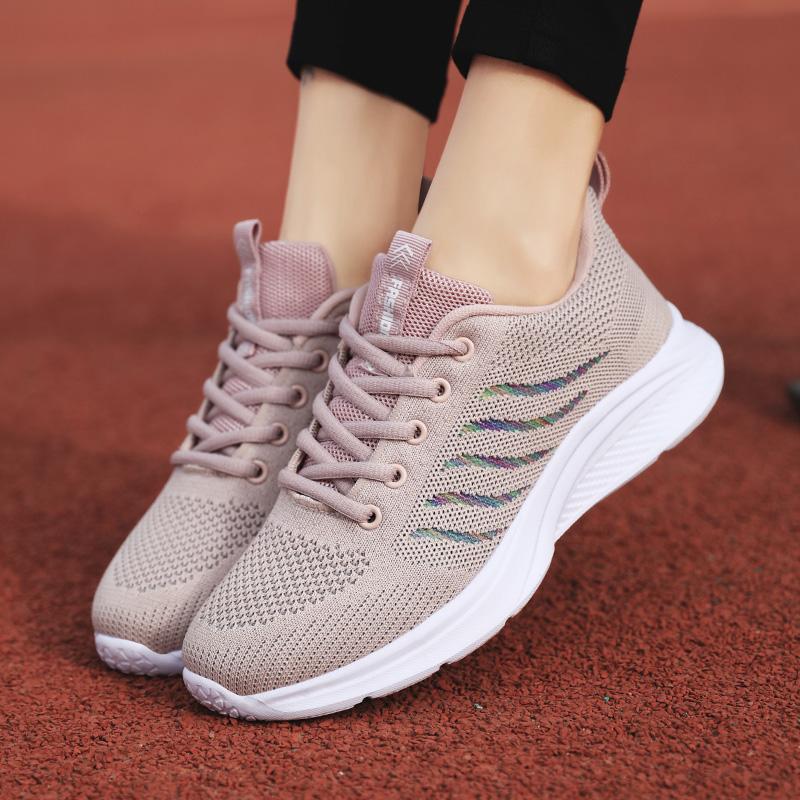 2024 Autumn Sports Shoes Outdoor Platform Anti Slip Comfortable Running Leisure Fashion Women's High Quality Mesh Shoes