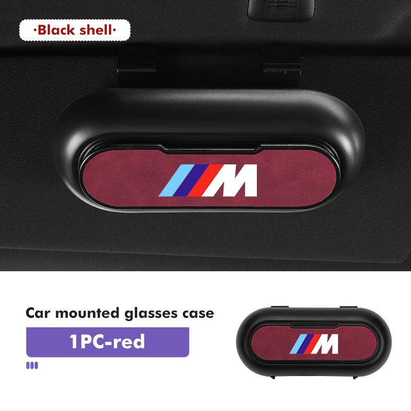 Car Glasses Case Sun Visor Hanging Eyeglass Storage Holder Box For BMW E93 F10 F20 F30 F40 F15 F25 F26 F31 F49 F86 M3 M5 X3 TE8