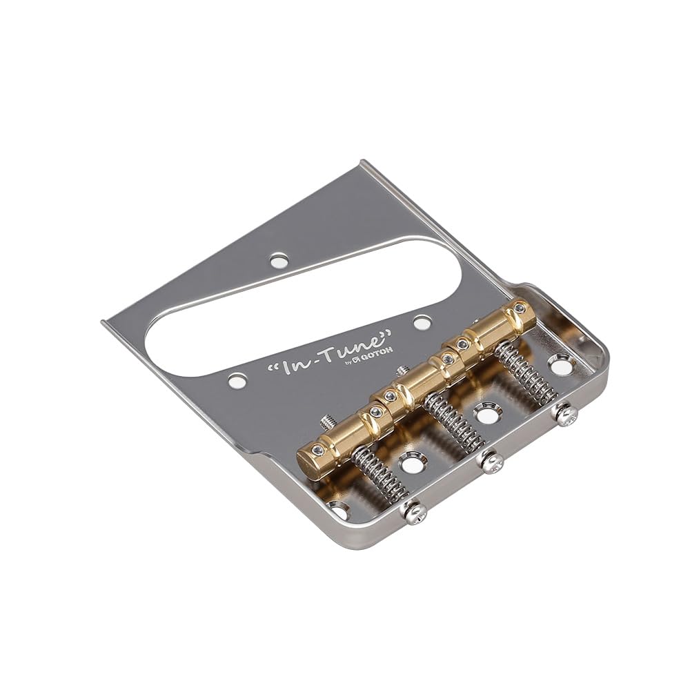 GOTOH хромированный бридж типа TL, In-Tune сёдла, (PBS-TC1SC) BS-TC1S-C