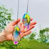 Light and Shadow Pendant Prism Hanging Light Trap, Colorful Prism Rainbow Manufacturing Artifact, Home Window Sill Decoration Pendant
