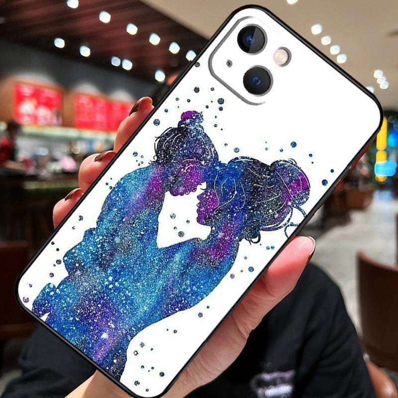 Красивая Мать Дочь Сын Для iPhone 12 11 14 13 Pro Max Mini XS Max XR X SE 2020 6S 7 8 Plus Чехол Задняя Крышка Телефона