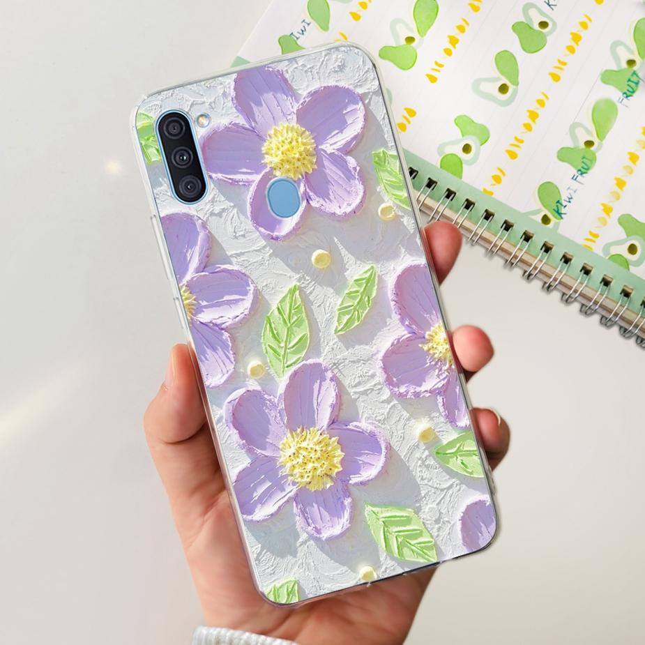 Чехол для Samsung Galaxy A11 SM-A115F Популярный Расписной Чехол Мягкий Силиконовый Чехол для Телефона Для Samsung A11 M 11 Galaxy M11 M115F Fundas