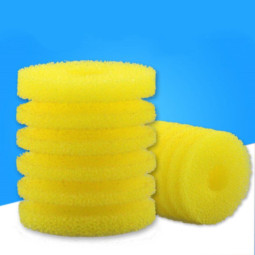 Fish Tank Filter Sponge Aquarium Cylindrical Filter Cotton Portable Filter Transparent Bucket
