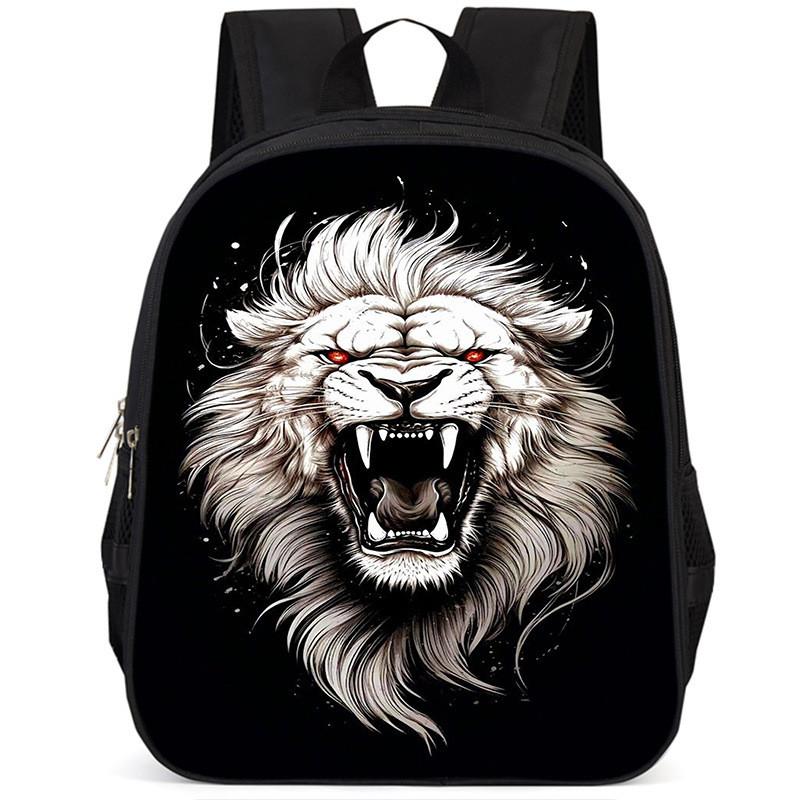 Вместительный школьный рюкзак Lion 15 дюймов из ткани Оксфорд для детей, легкий и эргономичный