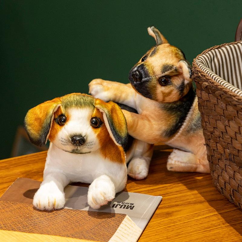 20 см имитация собаки плюшевая кукла реалистичная хаски акита далматин плюшевая игрушка украшение для дома подарок на день рождения для мальчиков и девочек