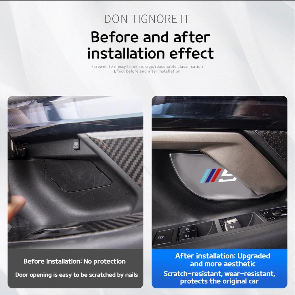 BBJI7 For BMW X5 X3 5 series i5 G05 G60 G45 2019-2025 Anti-scratch stickers door bowls inside the car and hand-in-hand door handles