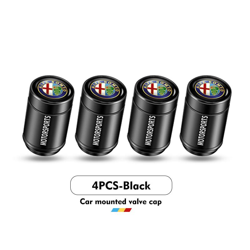 For Alfa Romeo 2026 Hot Sticker Car Wheel Tire Valve Stem Cover Dustproof Cap Logo Accessories For Alfa Romeo Giulietta GT 159 1