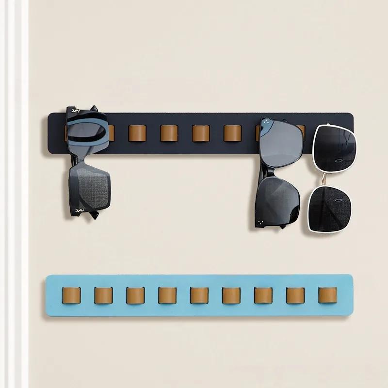 Деревянная полка для хранения очков, настенная полка для очков, бытовые солнцезащитные очки, стеллаж для хранения солнцезащитных очков, витрина для очков