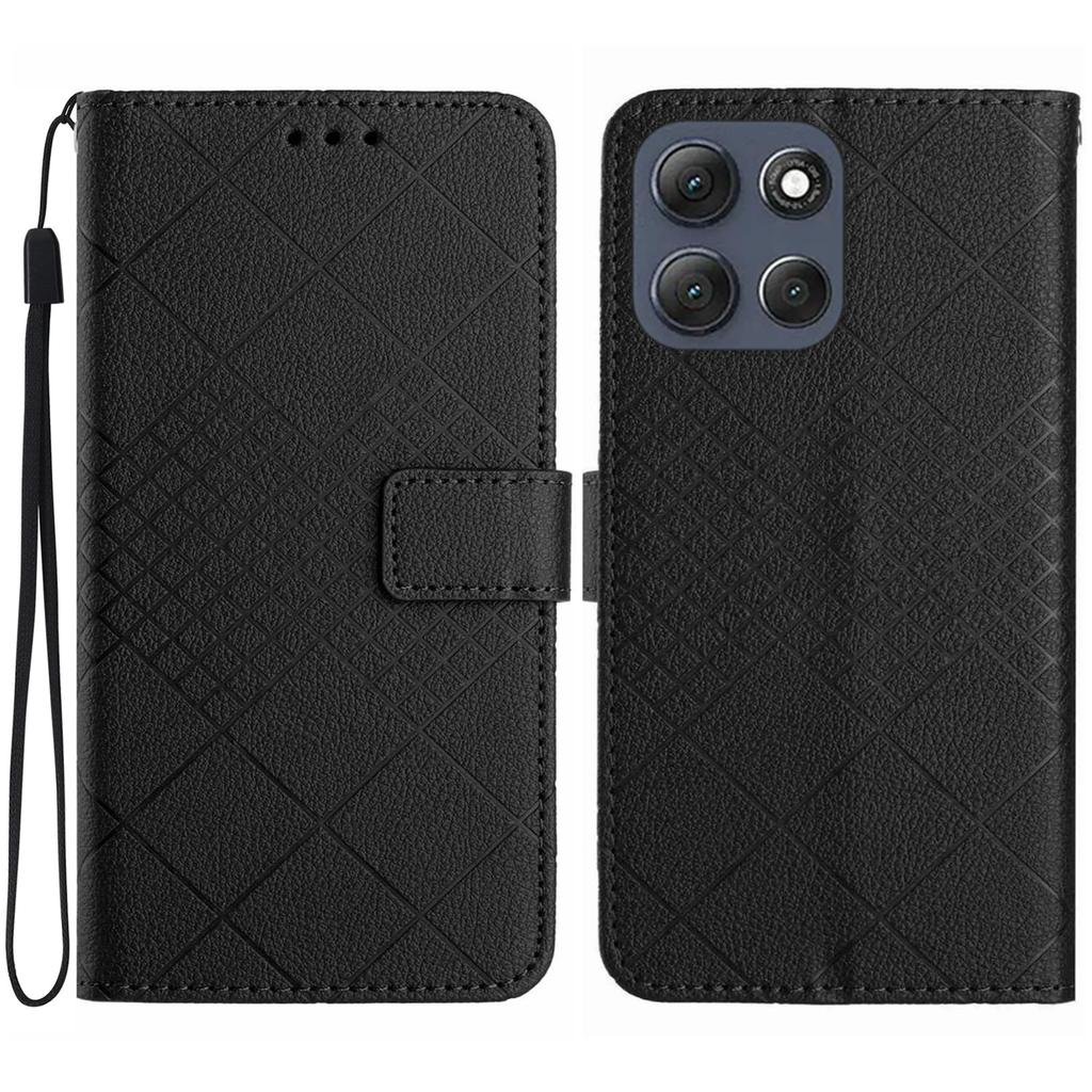 For Motorola Moto G86 5G Case Wallet Imprint PU Leather Flip Folio Phone Cover