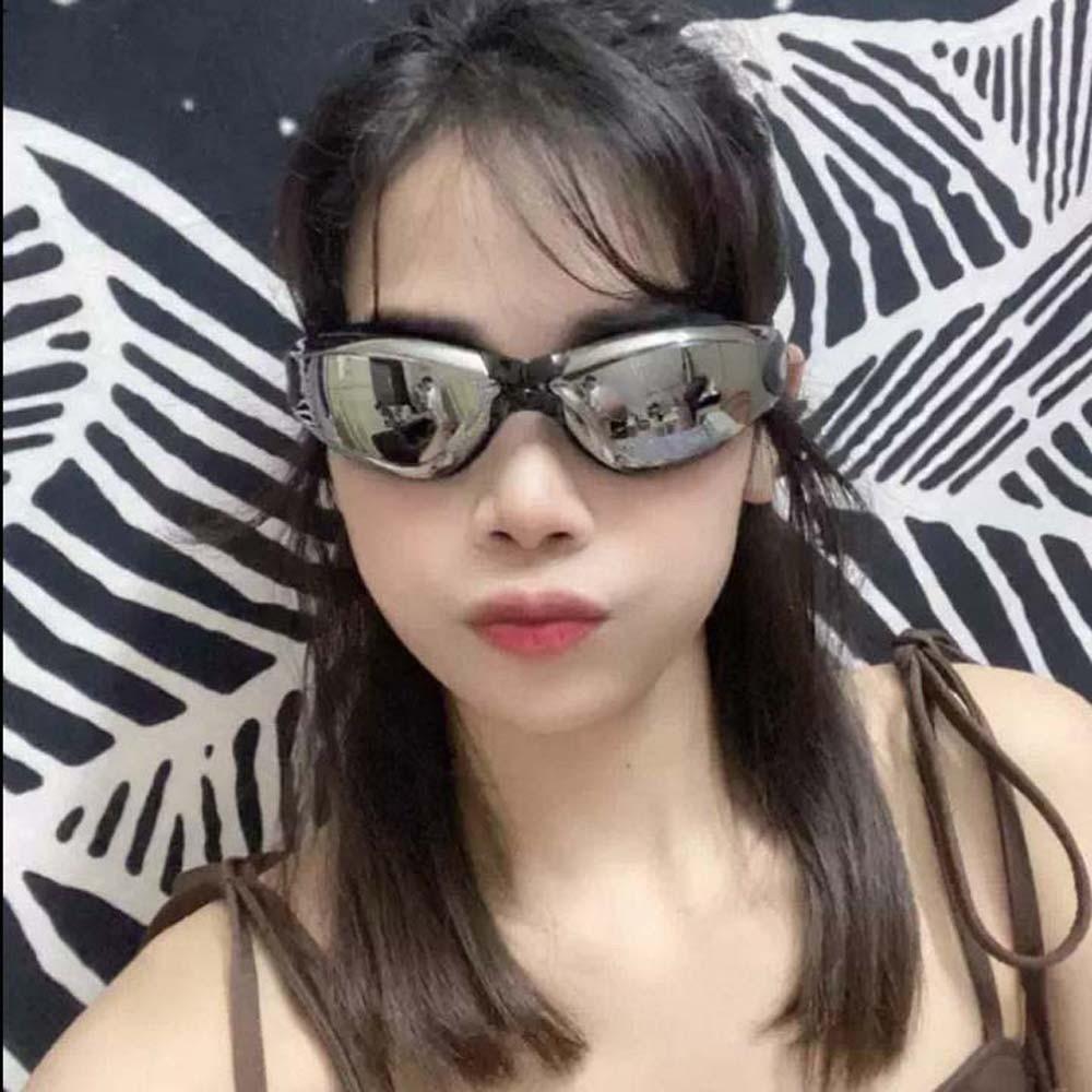 Waterproof Myopia Swim Goggles Electroplating Anti-fog Swimming Eyewear Women