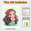 Disney Pearl Painting Moana Q Version Image Handmade DIY Pearl Gem Painting Pictures Crafts Special Shape Home Wall Decoration
