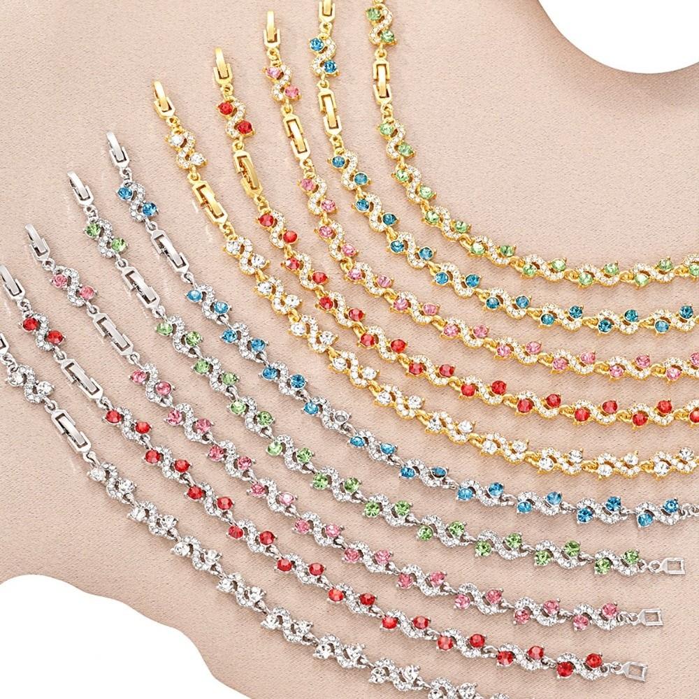 Sparkling Stones Women Bracelet Shining Zircon Bracelet Rhinestone Bracelet Wedding Jewelry