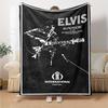 Elvis Presley Blanket Soft Cozy Perfect for Office Chair Picnics Office Four Seasons Multipurpose Modern Best Holiday Gift for Friends Family