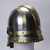 Шлем викинга, средневековые доспехи рыцаря-тамплиера-крестоносца, шлем воина-лерпа викинга, сталь, латунный шлем