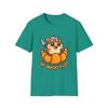 Unisex Softstyle T-Shirt Chibi Hamster Knight Croissant Funny Food Pun Graphic