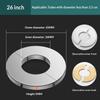 Self-Adhesive Stainless Steel Faucet Decorative Cover Premium Chrome Finish for Washbasin Shower Family Bathroom Renovation Use