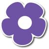 Magnet Me Up Purple Daisy Hippie Flower Magnet Decal, 3 Inches, Automotive Magnet for Car Truck SUV, Any Magnetic Surface,
