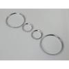 4 PCS Car Interior Accessory Speed Meter Decor Gauge Cluster Bezal Dashboard Dial Ring For BMW E30 3 Series - Matt Silver Color