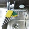 Кухонная раковина, стойка для фильтра для воды, складная треугольная полка для хранения раковины, сливная полка из нержавеющей стали для хранения мисок и палочек для еды