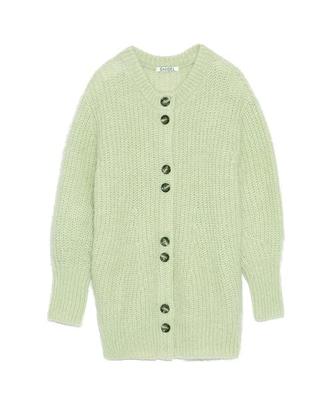 Женское мохеровое платье-кардиган Snidel SWNO224010 MNT F