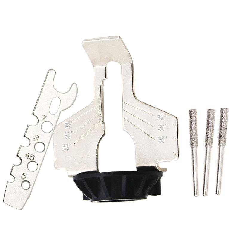 1 комплект насадки для заточки пилы, направляющая для заточки, адаптер для дрели, вращающийся аксессуар