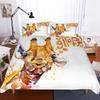 Cartoon Giraffe Tropical Animals Comfortable Duvet Quilt Cover Pillowcase Bedding Set Children Bedroom Decoration Home Textile