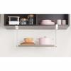 Bestco Stainless Steel Under-Cabinet Kitchen Rack, 1 Tier, Extendable Shelf, Warm Gray, NY-1005