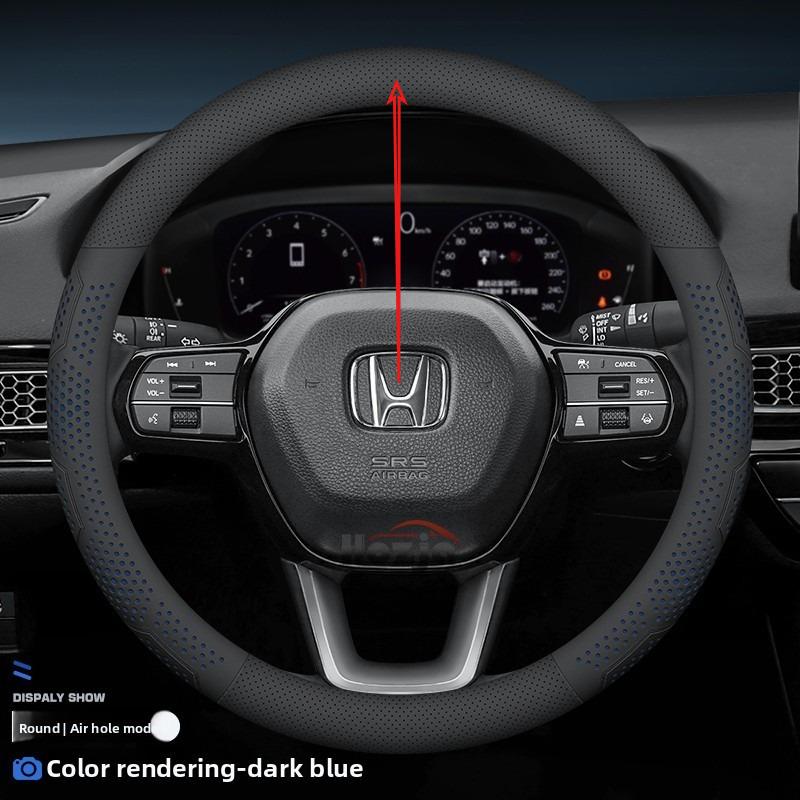 Кожаный чехол на руль автомобиля для Honda HRV CRV Pilot Civic City ZRV Passport 2022 2023 2024 2025 2026 Аксессуары