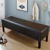 Waterproof PU Leather Bench Cover Stretchable Removable Washable Protector For Dining Room Living Room Furniture