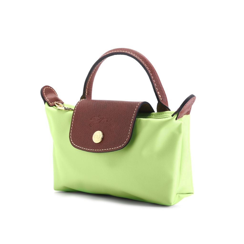 New LONGCHAMP Le Pliage Recycled Canvas With Leather Trim Canvas Bag, Dumpling Bag, Handbag Regular Women's Green 34175089355