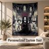 Wall Hanging Tapestry Art Cloth Bedroom Room Background DecorThe Addams Family