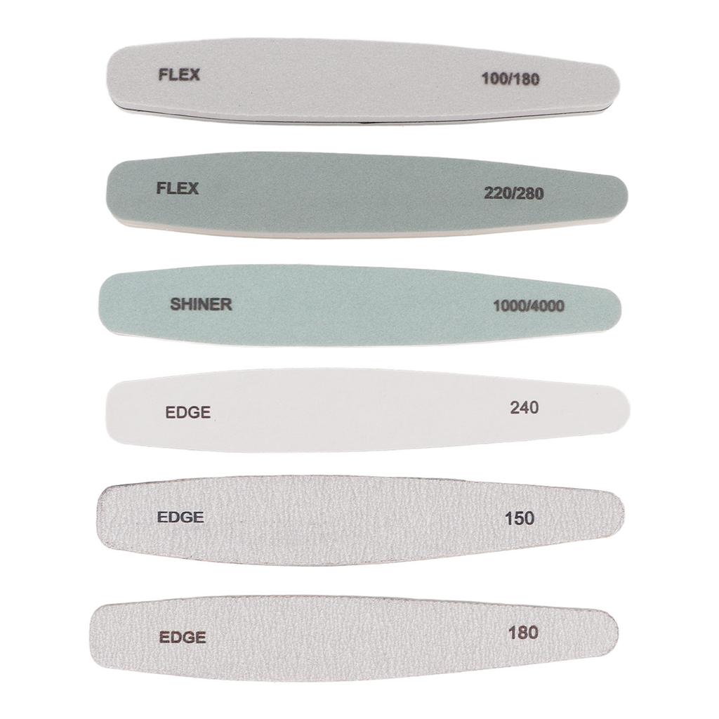 Nail File Professional Reusable Washable Curved Manicure Nail File Tool for Salon Pedicure