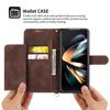 Кожаный чехол-кошелек с ремешком на шею для Samsung Galaxy Z Fold 7 6 5 4 3 Fold7 Fold6 5G Держатель для карт Чехол на шею для телефона