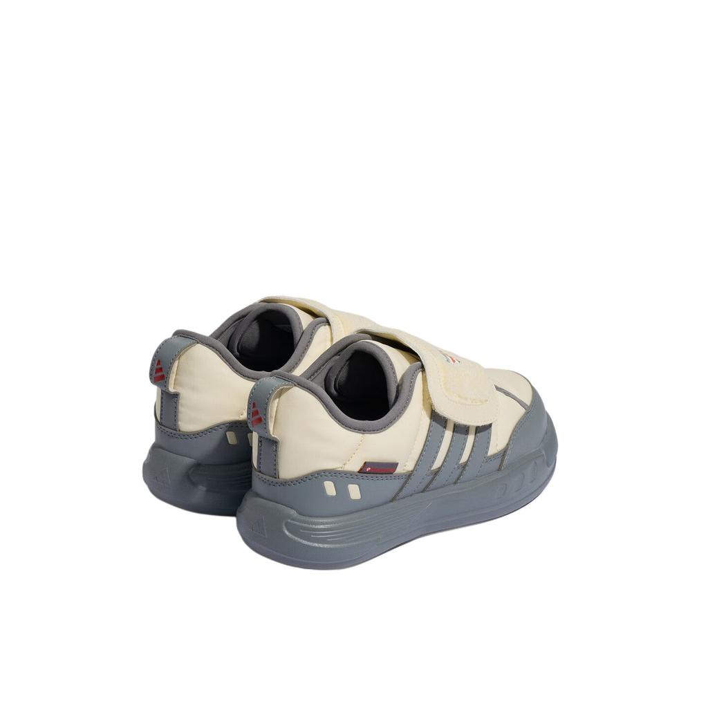 adidas Puffy Skipper C Удобные Нескользящие Теплые Низкие Повседневные Кроссовки для Детей Бежевый KJ3900