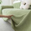 Chenille Sofa Throw Cover with Tassels, Machine Washable, T-Cushion, Polyester, Fits Armchair To Sectional Sofa for Home, Office and Living Room Decor