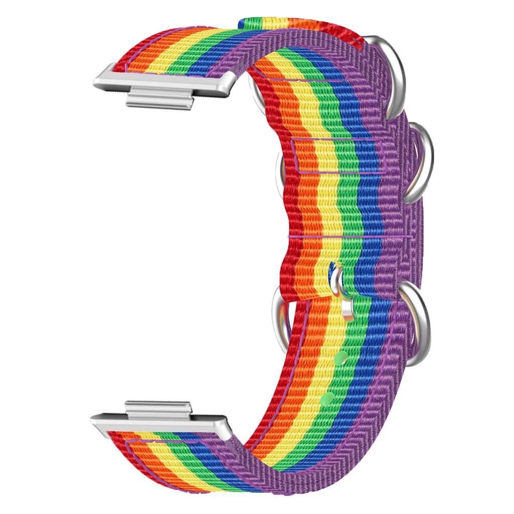 Нейлоновый ремешок для Xiaomi Smart Band 9 Pro/8 Pro/Redmi Watch 5 eSIM/5/4, ремешок для часов с тремя кольцами и металлическим коннектором