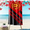 Large Beach Towel with Manchester United Red Devil Crest, Quick Dry, Soft and Absorbent, for Soccer Fan Beach Travel