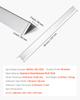 VEVOR Stainless Steel Wall Corner Protector, 50 x 50 x 1217 mm, 10 Pack Metal Corner Guards, 304 Stainless Steel Edge Trim 90-Degree Angle for Home