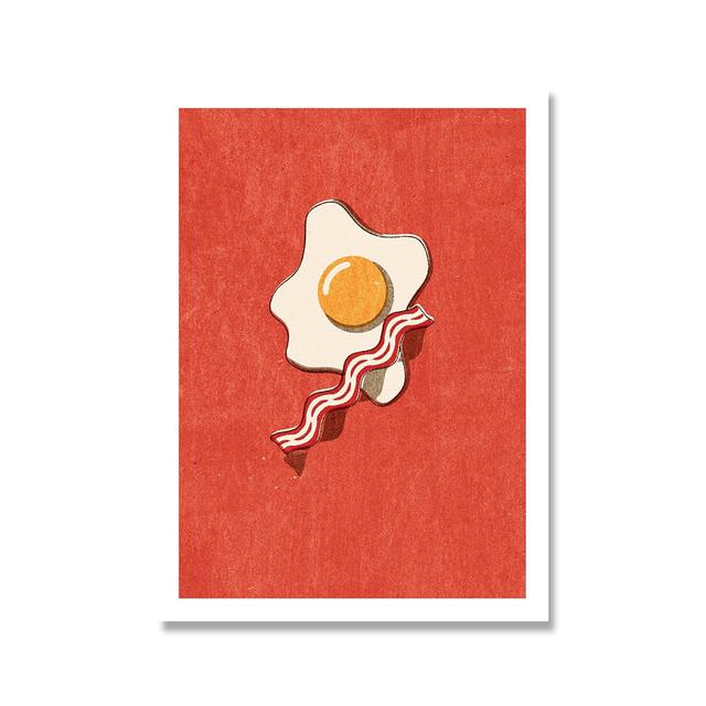 Скандинавские картины Декор для кухни Печать на стенах Фаст-фуд Бургер Мороженое Ресторан Украшения Плакат Картина Без Рамки