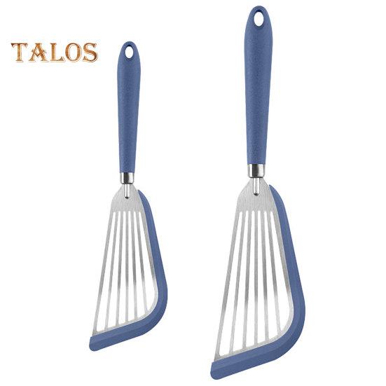 Кухонная лопатка, 2 шт., легко чистится, удобная ручка, нескользящие силиконовые лопатки для рыбы, кухонная посуда, кухонные принадлежности