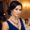 Роскошный набор украшений со стразами Блестящий Классический женский набор украшений Элегантный Регулируемый набор колье и серег Аксессуар для наряда