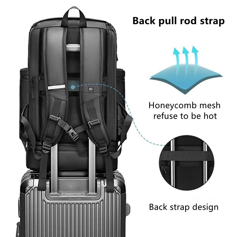 Outwalk New Large Capacity 55L Waterproof Outdoor Travel Backpack 16,17 Inch Multifunction Laptop Backpack