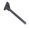 0 to 280mm T Shaped Ruler Aluminum Alloy Accurate Scale Multifunctional Woodworking Ruler for Measuring and Marking